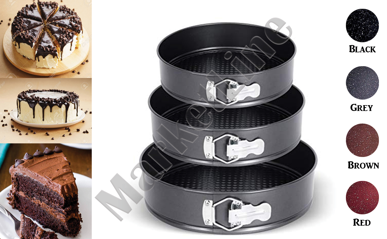 SPRINGFORM 3PCS SET 24-26-28CM - Market Line