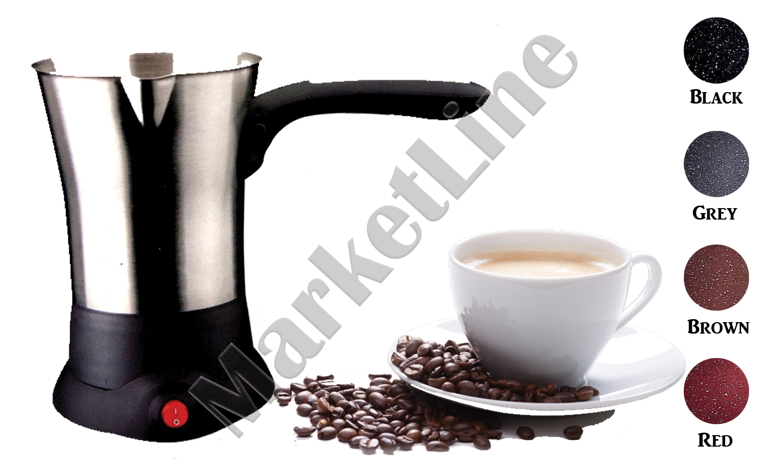 ELECTRIC COFFEE POT 9CUPS 850WATT Market Line