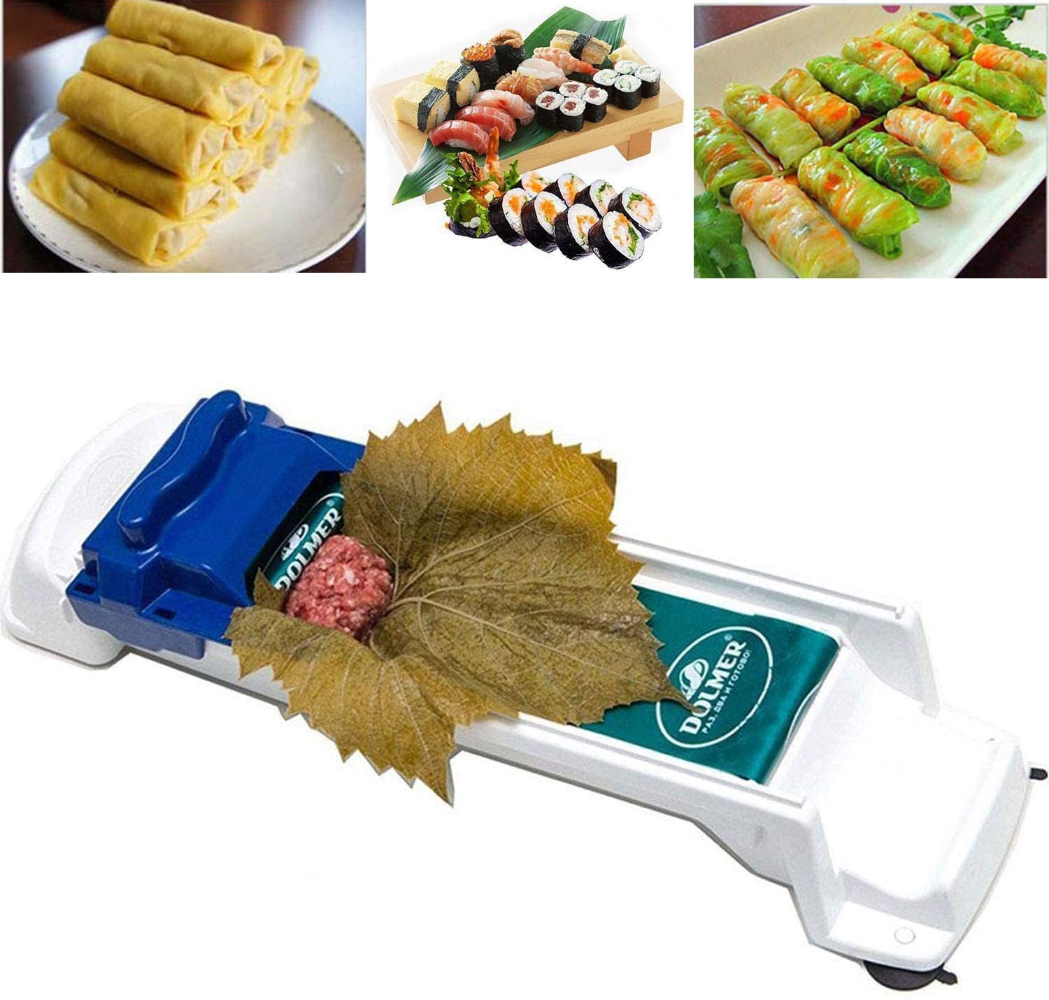 [DOLMA ROLLER] Stuffed Grape & Cabbage Leaves Rolling Machine Turkish