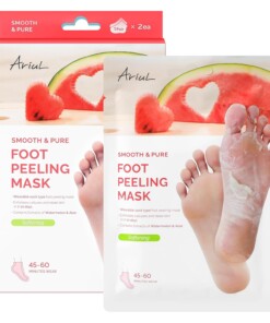Ariul Smooth & Pure Softening Watermelon Foot Peeling Mask, Gentle Exfoliating Booties for Dead Skin and Calluses, 1 Pair